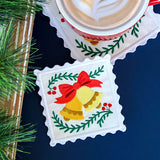 Christmas Stamp Coasters - Bells (In-the-Hoop)