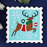 Christmas Stamp Coasters - Reindeer (In-the-Hoop)