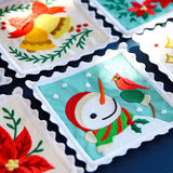 Christmas Stamp Coasters - Snowman (In-the-Hoop)