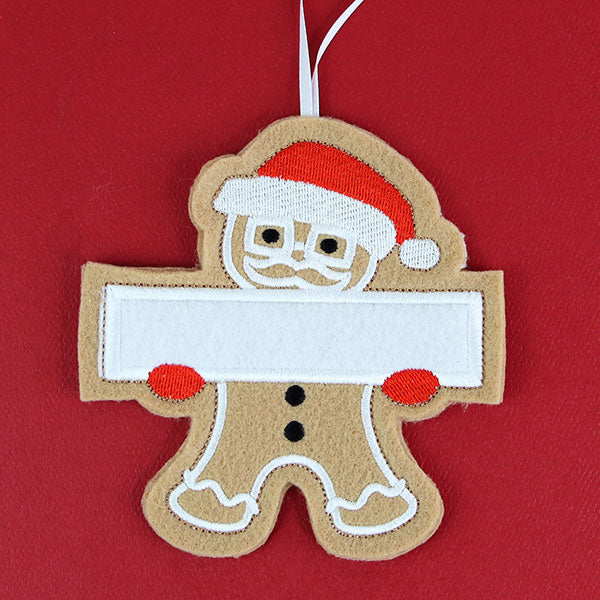 Grandfather Gingerbread Ornament (In-the-Hoop)