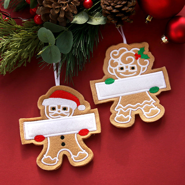Grandfather Gingerbread Ornament (In-the-Hoop)