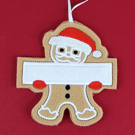 Grandfather Gingerbread Ornament (In-the-Hoop)