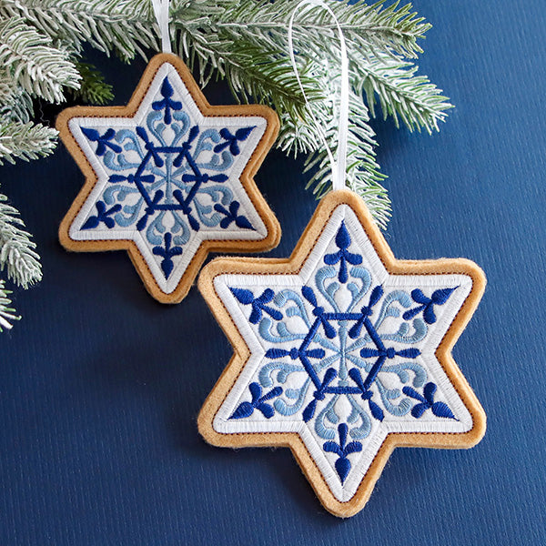 Star of David Cookie Ornament (In-the-Hoop)