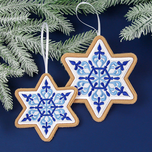 Star of David Cookie Ornament (In-the-Hoop)