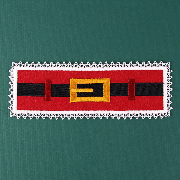 Santa Belt Buckle Napkin Ring (In-the-Hoop)