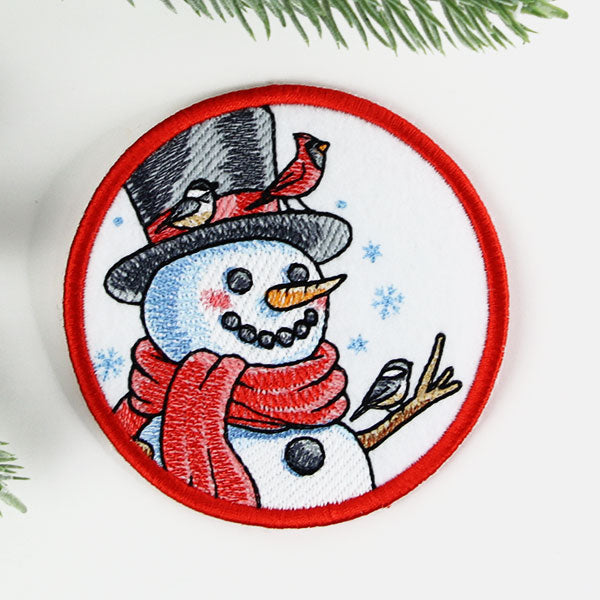 Let It Snow Snowman Coaster (In-the-Hoop)
