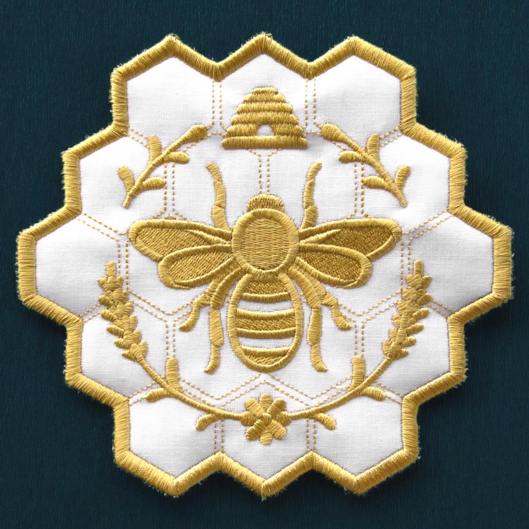 Bee in the Kitchen Trivet (In-the-Hoop)