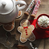 Gingerbread Man Mug Rug (In-the-Hoop)