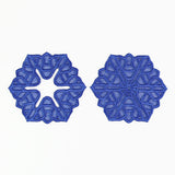 Winter Snowflake Wine Glass Coaster (Lace)