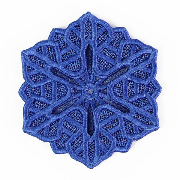 Winter Snowflake Wine Glass Coaster (Lace)