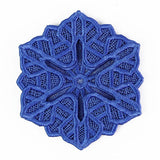 Winter Snowflake Wine Glass Coaster (Lace)