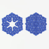 Winter Snowflake Wine Glass Coaster (Lace)