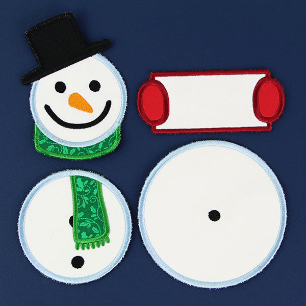 Snowman Door Hanger (In-the-Hoop)