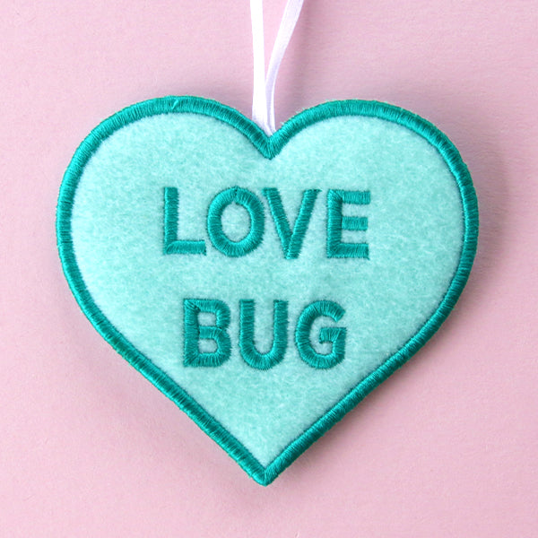 Candy Heart Treat Holder - Love Bug (In-the-Hoop)