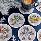 Country Snowman Coaster - Fox