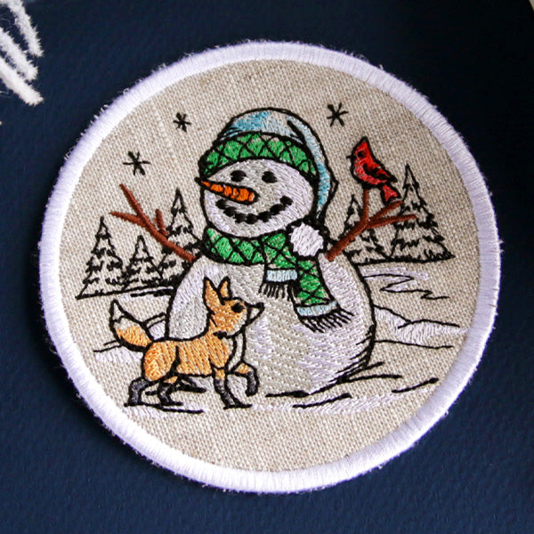 Country Snowman Coaster - Fox