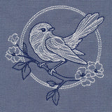 Sparrow & Flowers Pillow Pair