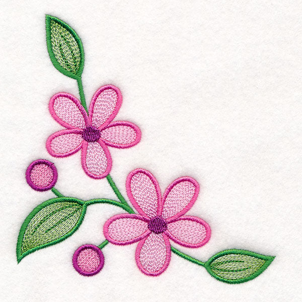 Chickadee and Blooms Pillow Pair