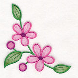 Chickadee and Blooms Pillow Pair