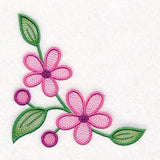 Chickadee and Blooms Pillow Pair