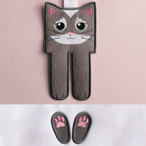 Hey There Kitty Cat Towel Topper (In-the-Hoop)