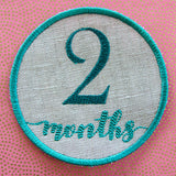 First Year Milestone Marker - Two Months (In-the-Hoop)