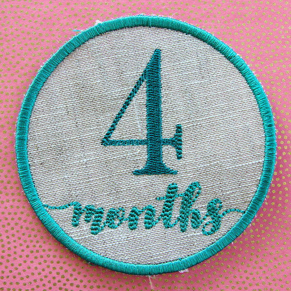 First Year Milestone Marker - Four Months (In-the-Hoop)