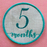First Year Milestone Marker - Five Months (In-the-Hoop)