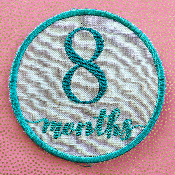 First Year Milestone Marker - Eight Months (In-the-Hoop)