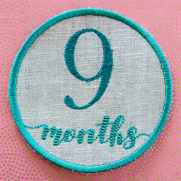 First Year Milestone Marker - Nine Months (In-the-Hoop)