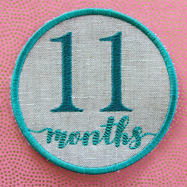 First Year Milestone Marker - Eleven Months (In-the-Hoop)
