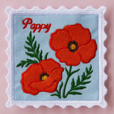 Lace Edge Flower Stamp Coaster - Poppy (In-the-Hoop)