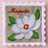 Lace Edge Flower Stamp Coaster - Magnolia (In-the-Hoop)