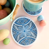 Kaleidoscope Easter Egg Coaster 1 (In-the-Hoop)