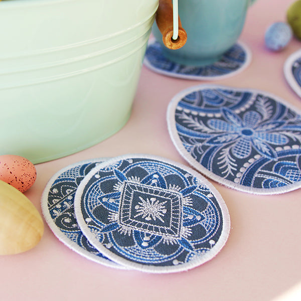 Kaleidoscope Easter Egg Coaster 2 (In-the-Hoop)