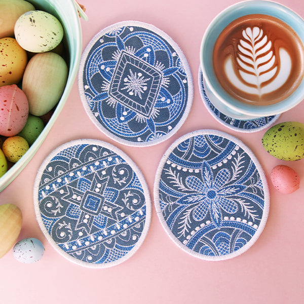 Kaleidoscope Easter Egg Coaster 2 (In-the-Hoop)