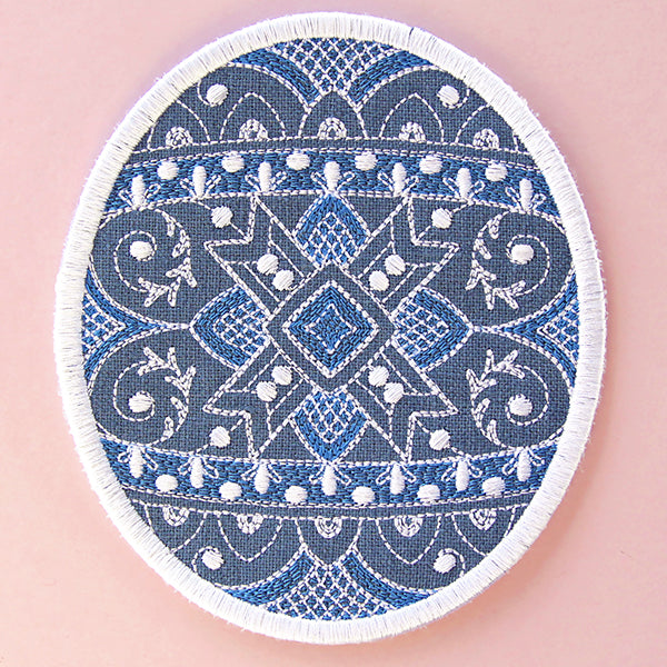 Kaleidoscope Easter Egg Coaster 3 (In-the-Hoop)