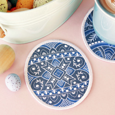 Kaleidoscope Easter Egg Coaster 3 (In-the-Hoop)