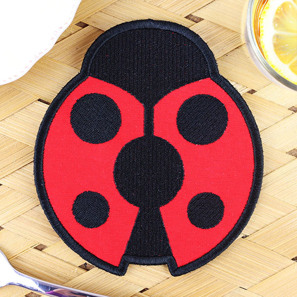 Lucky Ladybug Coaster (In-the-Hoop)
