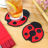 Lucky Ladybug Coaster (In-the-Hoop)