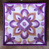 Blooming Color Theory Square Coaster (In-the-Hoop)