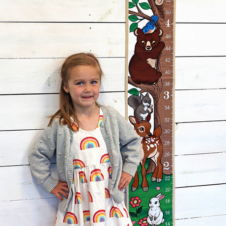 Woodland Animals Growth Chart (Applique)