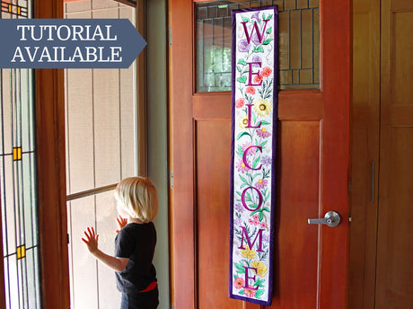 Multi-Piece Floral Welcome Sign