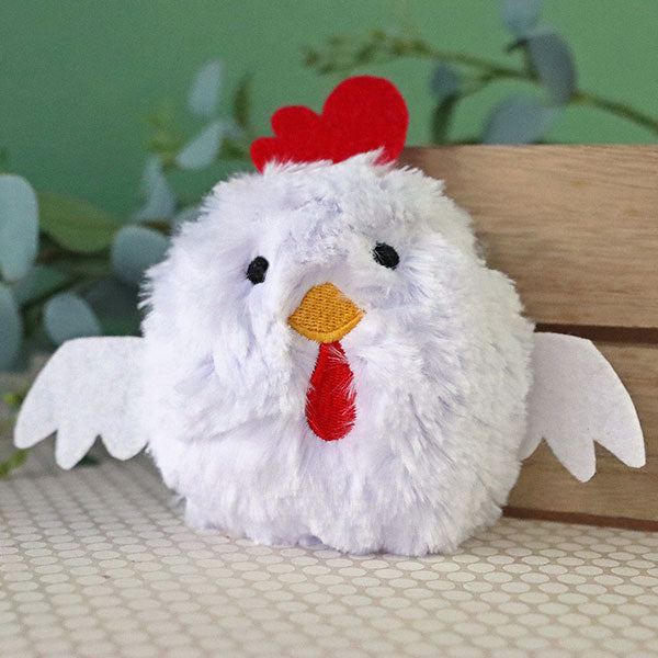 Fluffy Chicken Barnyard Buddy (In-the-Hoop) – Embroidery Library