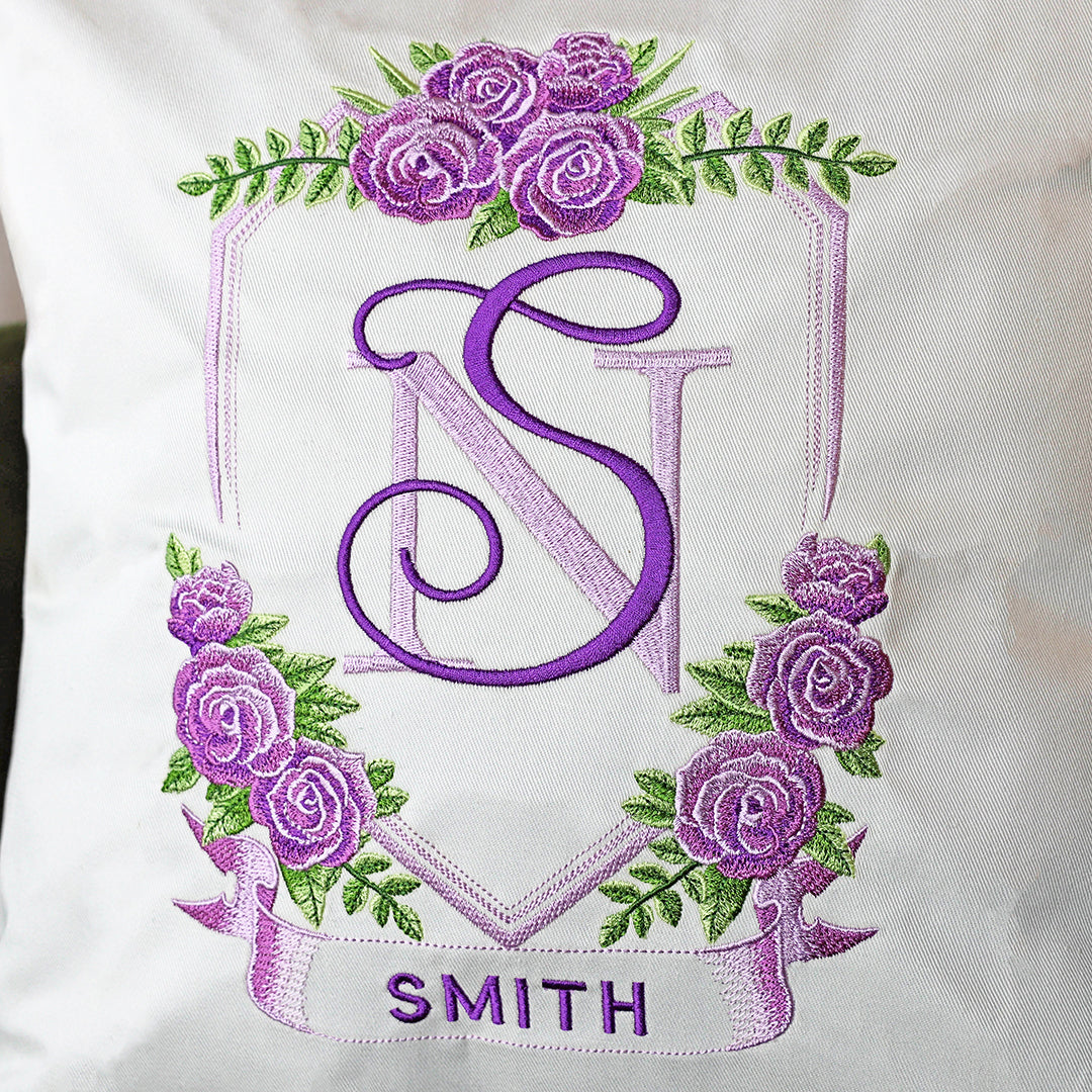 Rose Bud Monogram Frame Set