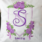 Rose Bud Monogram Frame Set