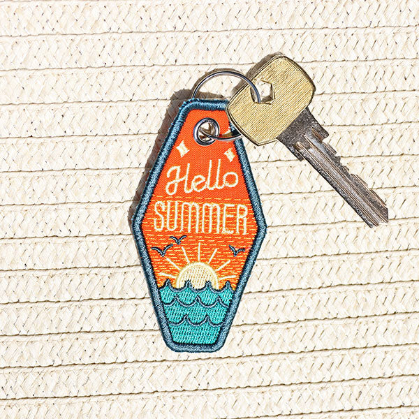 Hello Summer Keychain (In-the-Hoop)