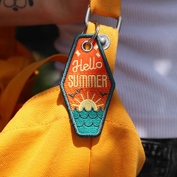 Hello Summer Keychain (In-the-Hoop)