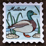 Lace Edge Bird Stamp Coaster - Mallard (In-the-Hoop)