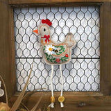Floral Hen Stuffie (In-the-Hoop)